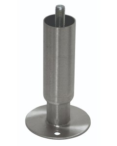 Advance Tabco TA-19L Stainless Steel Bolt-On Leg with Flanged Foot 1/2-13 x 3/4" thread - For Cabinet Bases