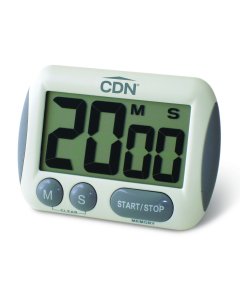 CDN TM15 CDN Extra Large Display Digital 100 Minute Kitchen Timer 2-1/2"W x 1-3/8"H - White