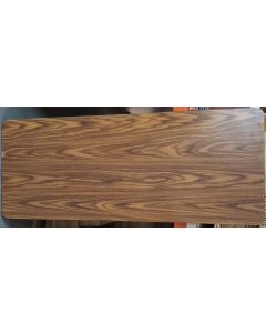 Used Restaurant Equipment - AAA Furniture TT2460 Laminate Table Top 24" x 60" - Walnut with Black T-Mold Edge