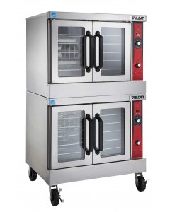 Vulcan VC66EC Double-Deck Full Size Deep Depth Electric Convection Oven with Computer Controls - 208-240v/480v