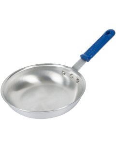 Vollrath 4008 Wear-Ever Aluminum Fry Pan with Blue Cool Handle-8"