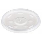Phillips Distribution PD1507 Dart Solo 12SL Translucent Plastic Flat Slotted Lid for 12 oz. Foam Cups & Containers - 1000/Case