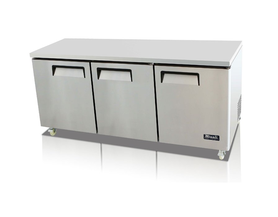 Slim Line Migali 2 Door Reach in Refrigerator