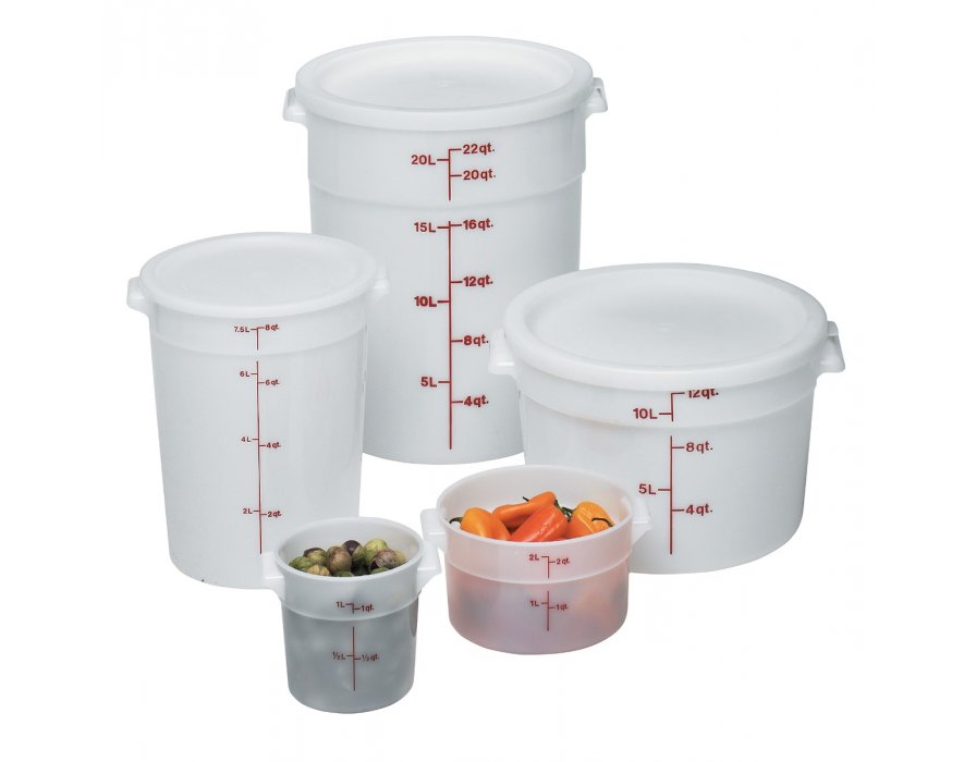 CAMBRO 2QT ROUND FOOD CONTAINER