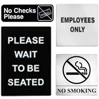 Restaurant Compliance Signs